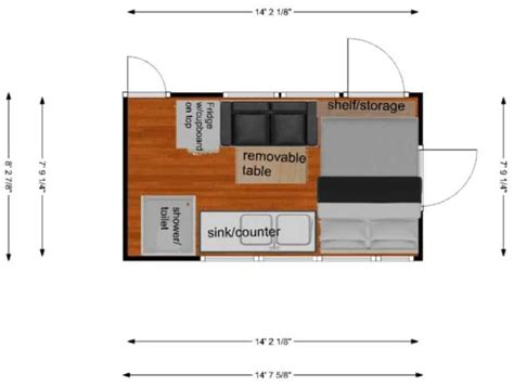 Shuttle Bus Conversion Floor Plans | Viewfloor.co