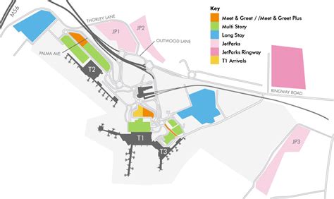 Map Of Manchester Airport Car Parks - Map Of The Middle East