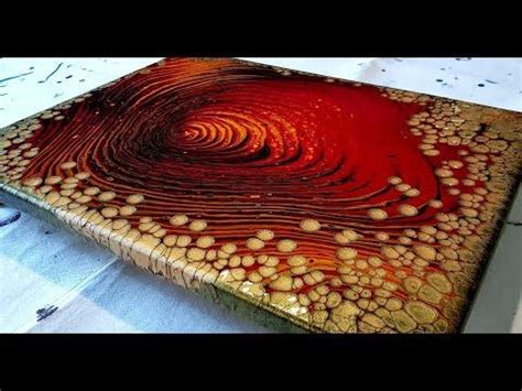 #521 Metallic Gold Pearl Pour Using Extreme Sheen 24K Gold - YouTube | Acrylic pouring, Acrylic ...