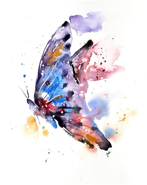 Butterfly Watercolor PRINT butterfly painting butterfly | Etsy