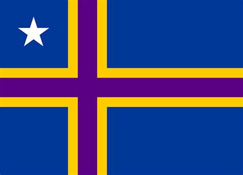 Minnesota flag redesign (with purple nordic cross) : vexillology