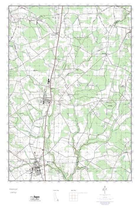 MyTopo Greenwood, Delaware USGS Quad Topo Map