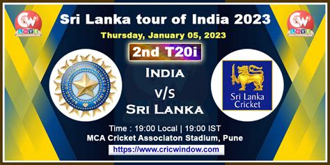 India vs Sri Lanka 2nd t20i live 2023