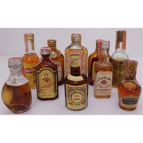 Miniature Liquor Bottles