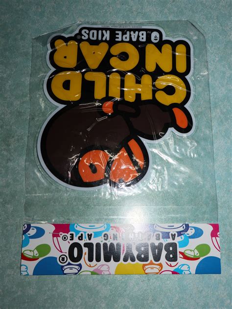 Bape Bape Sleeping Baby Milo Child In Car Sticker | Grailed