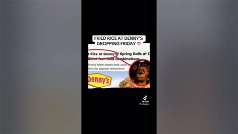 FRIED RICE AT DENNYS!!!! #fnaf #shorts #trynottolaugh #Dennys - YouTube