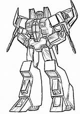 Transformers G1 Starscream Coloring Pages sketch template