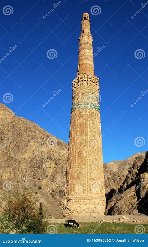 The Minaret of Jam, a UNESCO Site in Central Afghanistan Stock Photo - Image of ghowr ...