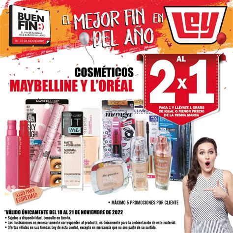 Ofertas Casa Ley Buen Fin 2022: 2x1 en cosméticos Maybelline