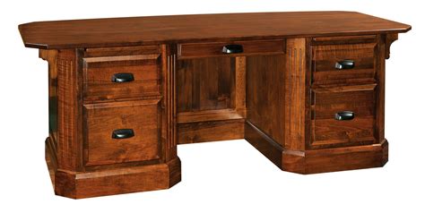 Classic Saturn Executive Desk | Amish Solid Wood Desks | Kvadro Furniture