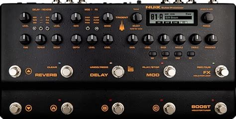 NUX Trident Guitar Multi-Effects Processor and Amp Modeler Pedal