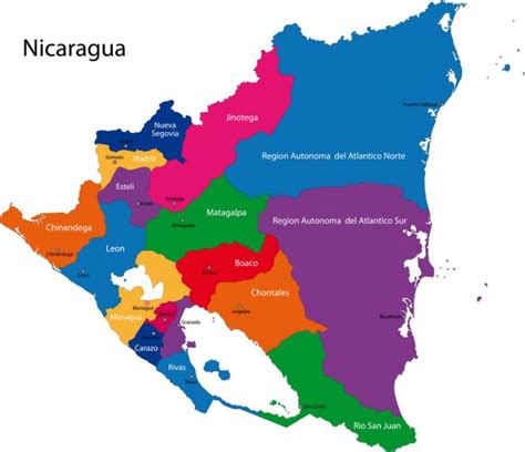 Mapa De Nicaragua Croquis