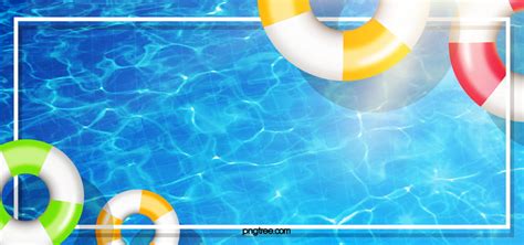 Blue Creative Hand Painted Swimming Pool Background, Desktop Wallpaper, Pc Wallpaper, Swimming ...