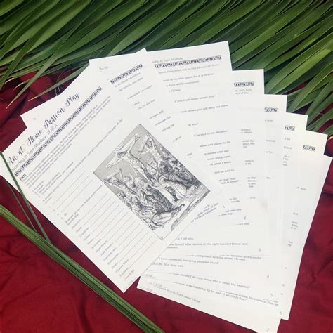 Palm Sunday at Home Passion Play Script and At Home Blessing of Branches Booklet {Digital ...