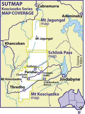 Sutmap Mount Kosciuszko Map | Wilderness Sports AU