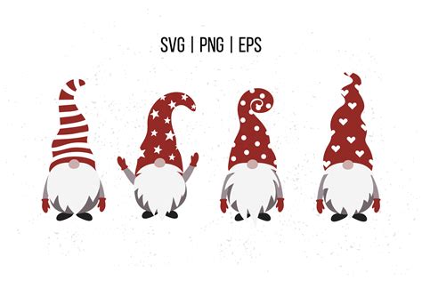 Christmas Gnome SVG, Scandinavian Gnome Clipart By Pine Design ...