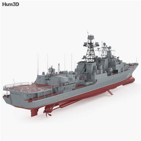 Udaloy-class destroyer 3D model - Ship on Hum3D