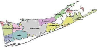 Long Island Counties Map