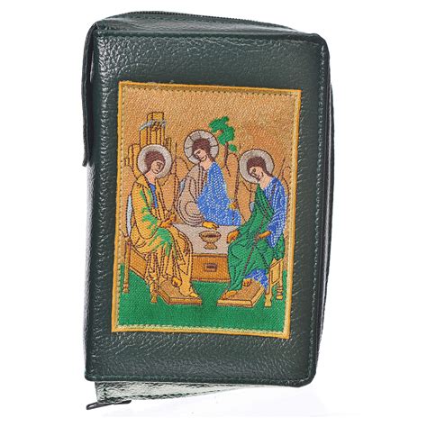 Liturgy of the Hours cover green bonded leather Holy Trinity | online sales on HOLYART.com