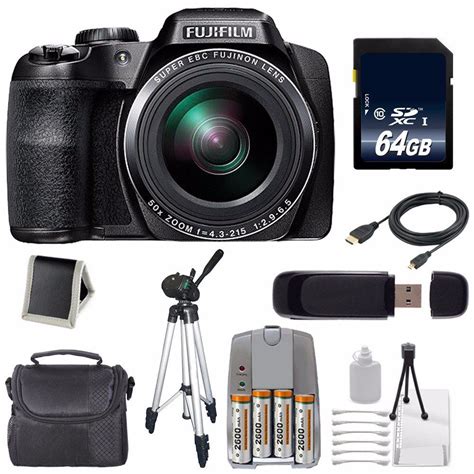 Fujifilm FinePix S9900W 16.2 MP Digital Camera with 3.0-Inch LCD (Black) + 4 AA Pack NiMH ...