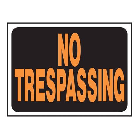 No Trespassing Sign - Walmart.com