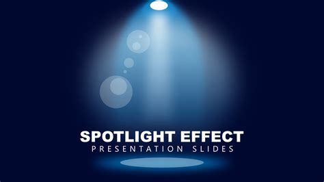 Spotlight Effect Presentation Slides Template for PowerPoint