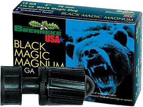 Brenneke Black Magic Mag 12 Ga Rifled Slug 3 1-3/8oz Box of 5