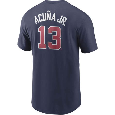 Nike Men's Atlanta Braves Ronald Acuna 13 T-shirt | Academy