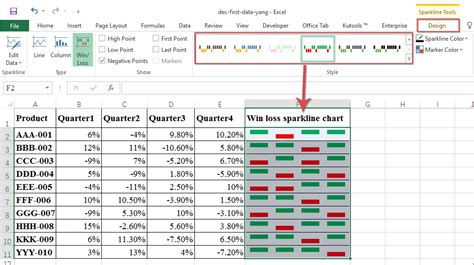 How To Create A Win Loss Sparkline Chart In Excel Free Template | Images and Photos finder