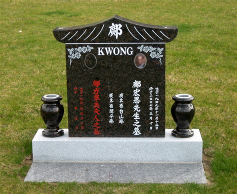 Chinese Style Headstones and Monuments | Colma Cemetery Monument Headstone in the Bay Area ...