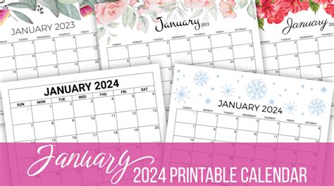 Free Printable Calendar Pages January 2024 Lok - July Calendar 2024