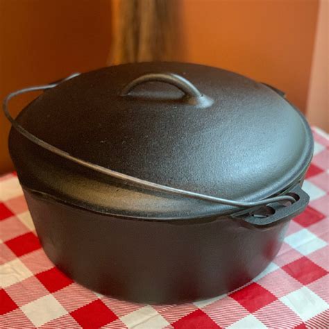 BSR Cast Iron Dutch Oven with Lid No. 10 12 5/8 Restored | Etsy