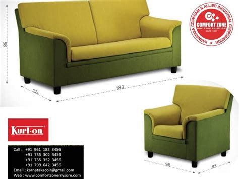 Green Wood Kurlon Toledo Sofa Set, Fabric at Rs 52999/set in Mysore ...