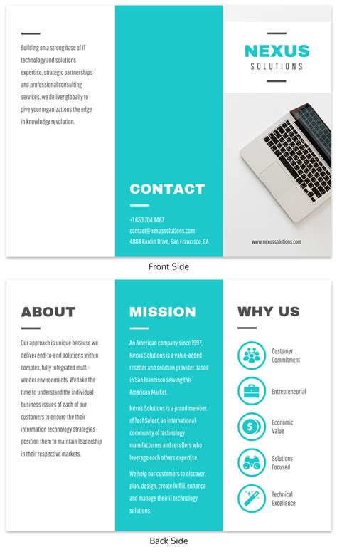 Computer Service Brochure Samples | HQ Template Documents