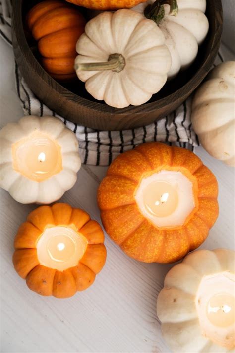 DIY Pumpkin Candles - Alice and Lois