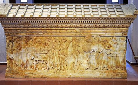 A02 Polyxena sarcophagus - Side A Procession of women with… | Flickr