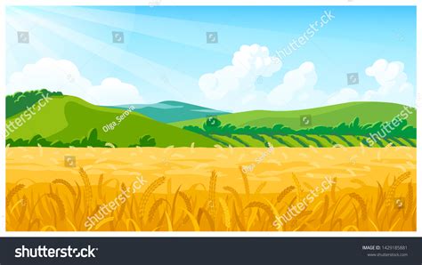 8.705 Cartoon Wheat Field Bilder, Stockfotos und Vektorgrafiken ...