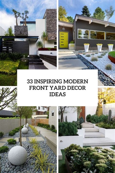 33 Inspiring Modern Front Yard Decor Ideas - Shelterness