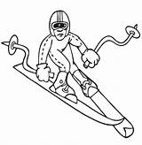 Winter Olympics Downhill Skiing Coloring Pages & coloring book 6000  sketch template