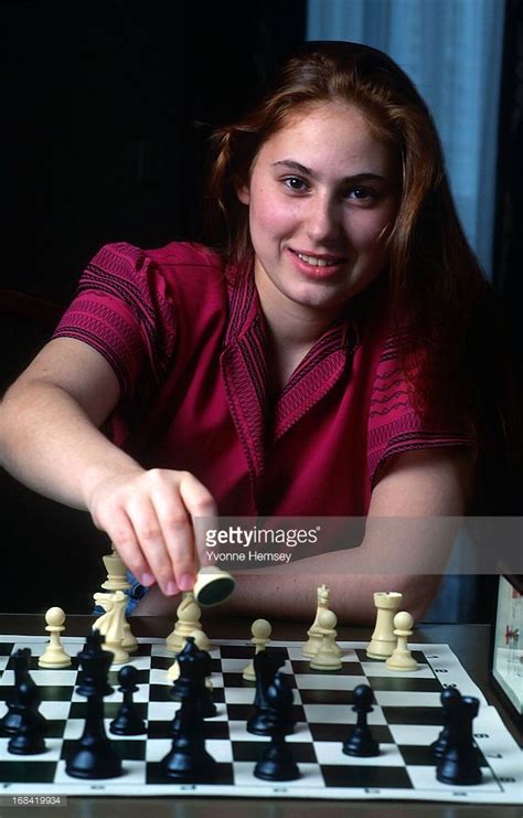 Judit Polgár is photographed July 8, 1992 in New York City. Chess Game ...