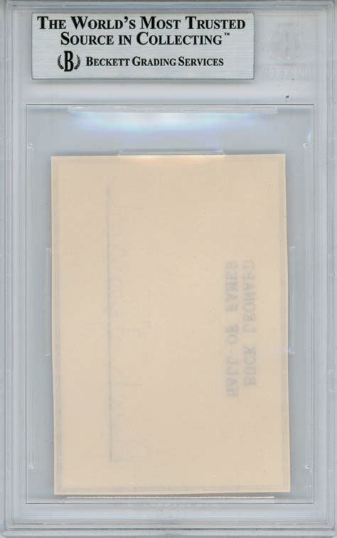 Buck Leonard Hall Of Famer Autographed Cut Homestead Grays Beckett Slab – Denver Autographs