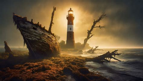 Landscape, Lighthouse, Sea, Sunset Free Stock Photo - Public Domain Pictures