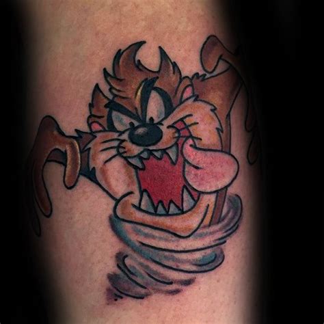 40 Tasmanian Devil Tattoo Designs für Männer – Cartoon Charakter Tinte Ideen - Mann Stil ...