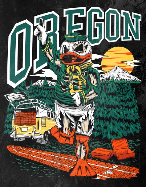 Oregon Ducks Mascot Mayhem :: Behance