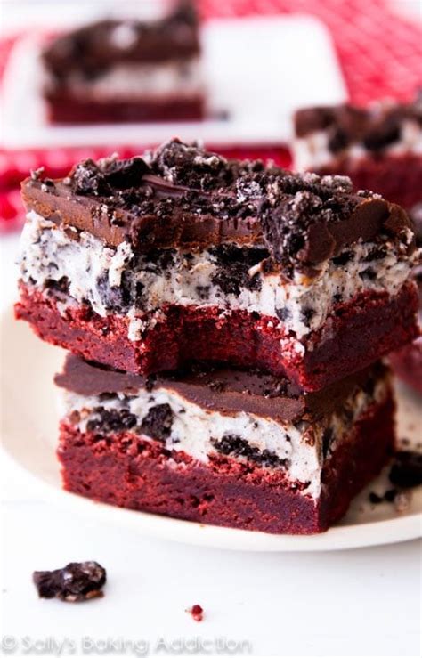 Red Velvet Oreo Brownies - Sallys Baking Addiction