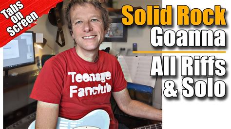 Solid Rock Guitar Lesson | Goanna | Riffs Solo Chords - YouTube