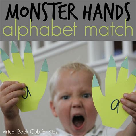 Toddler Approved!: Monster Hands Alphabet Match