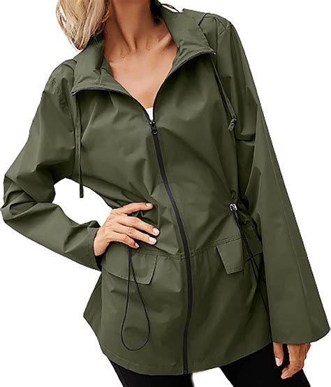 KOG Jacke Damen Regenjacke Damen Atmungsaktiv Wasserdicht ...