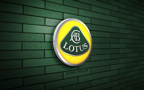 Download wallpapers Lotus 3D logo, 4K, gray brickwall, creative, cars ...