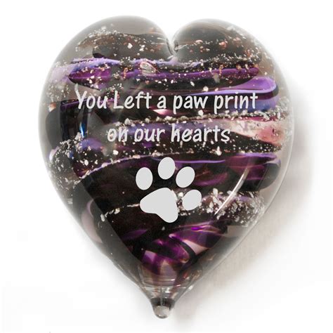 Pet's memorial Heart | Pet ashes, Love your pet, Memorial glass